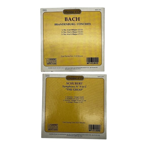 Musique d’Or Bach & Schubert Classical Music CD Set Compact Disc - Picture 2 of 9